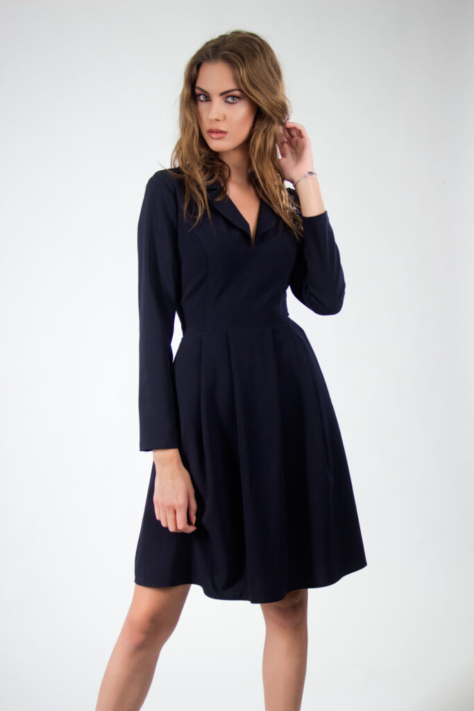 Girl wearing Black Dress which can be in multi occasions with little different styling. Black dress is timeless fashion need.